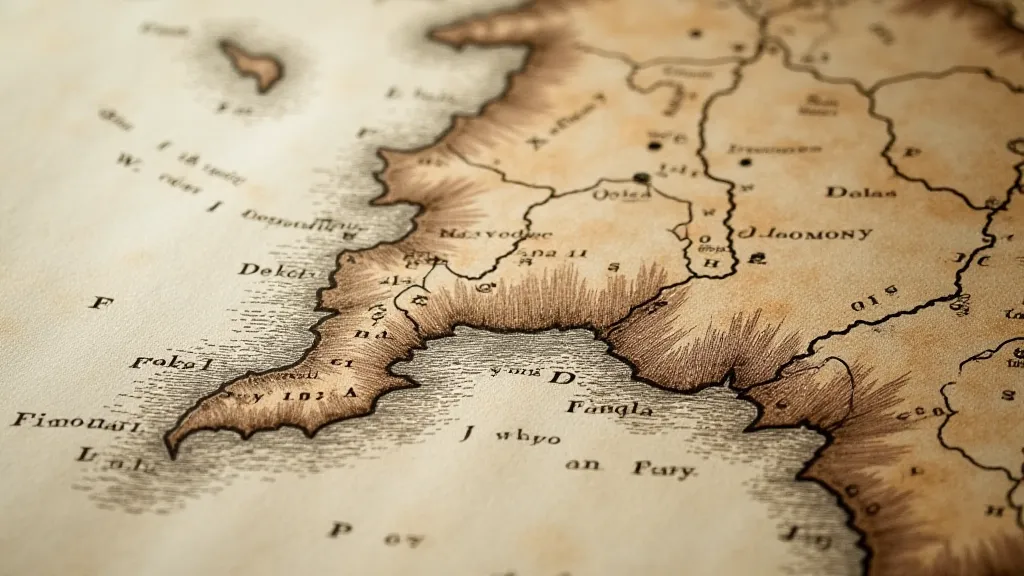 Detail of a 17th-century map of Portugal