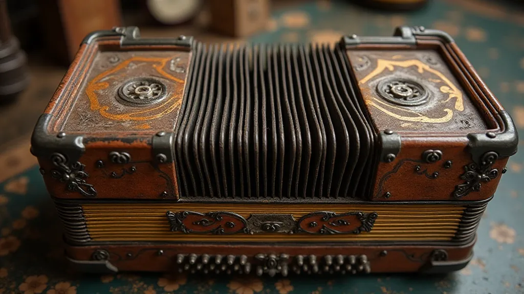 Vintage accordion display